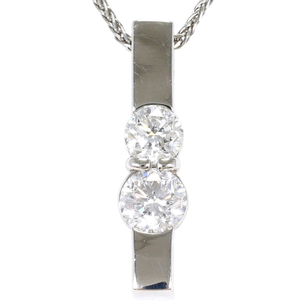 VINTAGE Silver Diamond Necklace